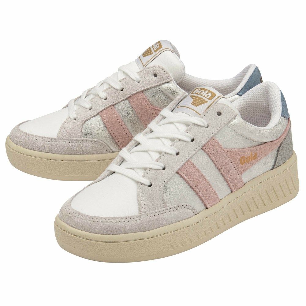 Gola Classics Superslam Blaze Women Sneakers White / Pink | TYMDHF761