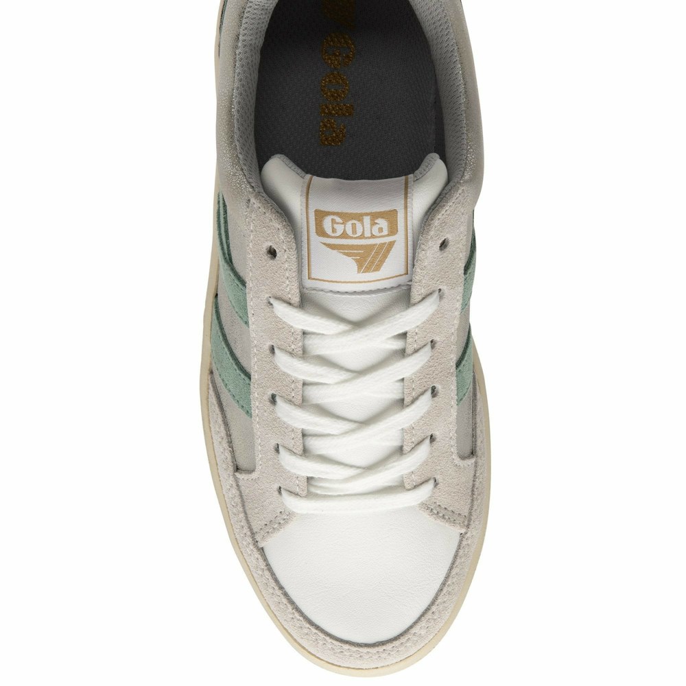 Gola Classics Superslam Blaze Women Sneakers Silver / Green White / Grey | QKVDSN307