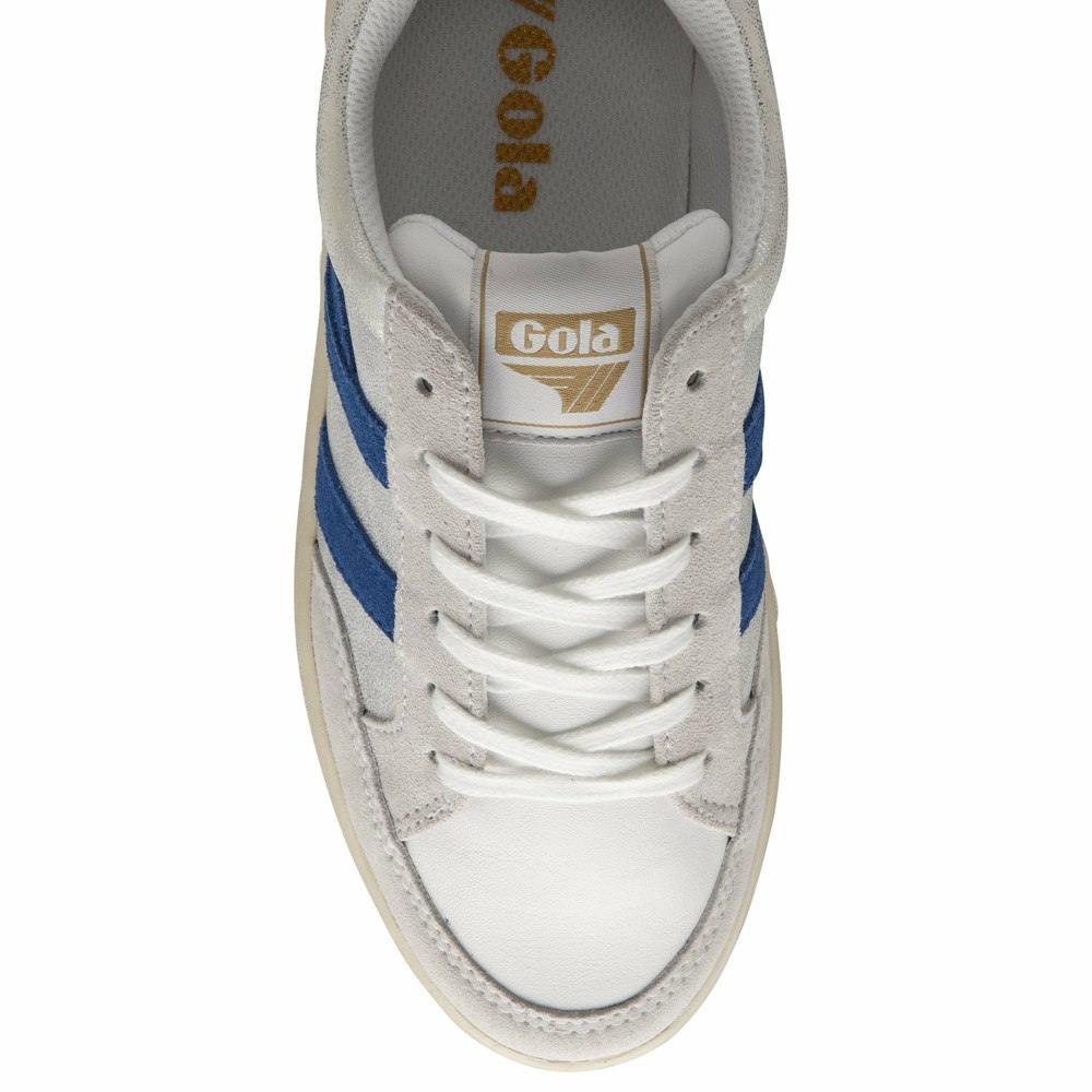 Gola Classics Superslam Blaze Women Sneakers White / Blue | JGWTNQ453