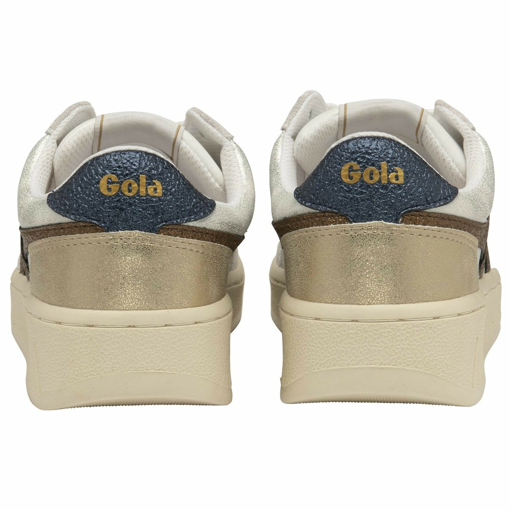 Gola Classics Superslam Blaze Women Sneakers White / Copper / Navy | ZRAFLH136