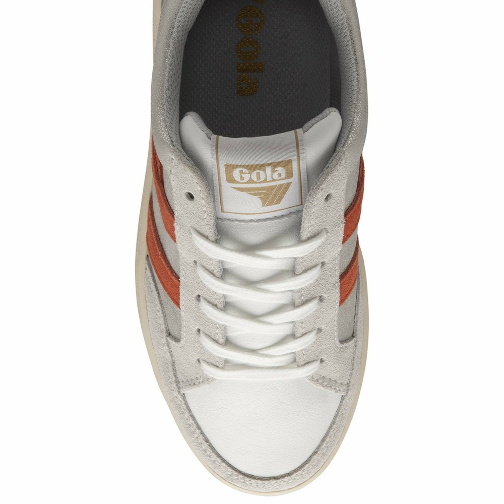 Gola Classics Superslam Blaze Women Sneakers Silver / Coral | WIMCQL863