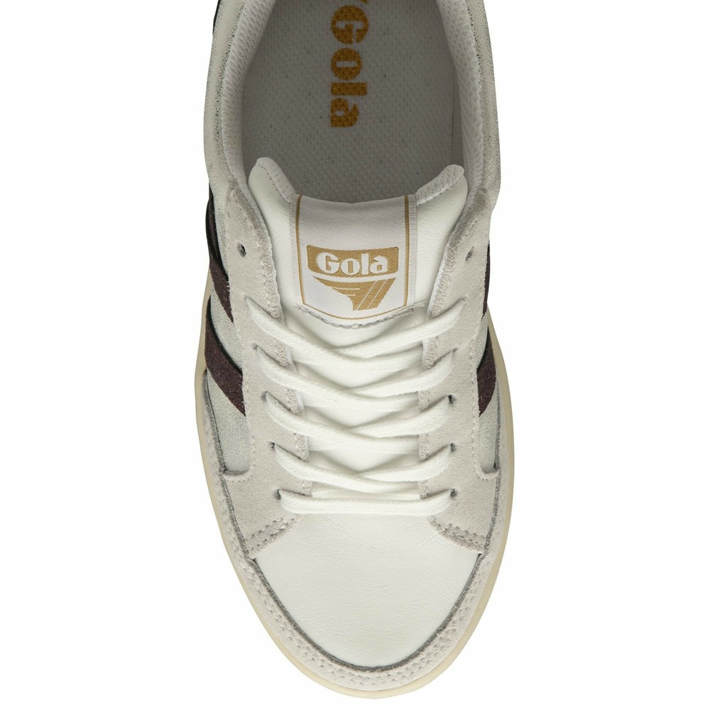 Gola Classics Superslam Blaze Women Sneakers White / Purple / Olive | QGRFEZ801