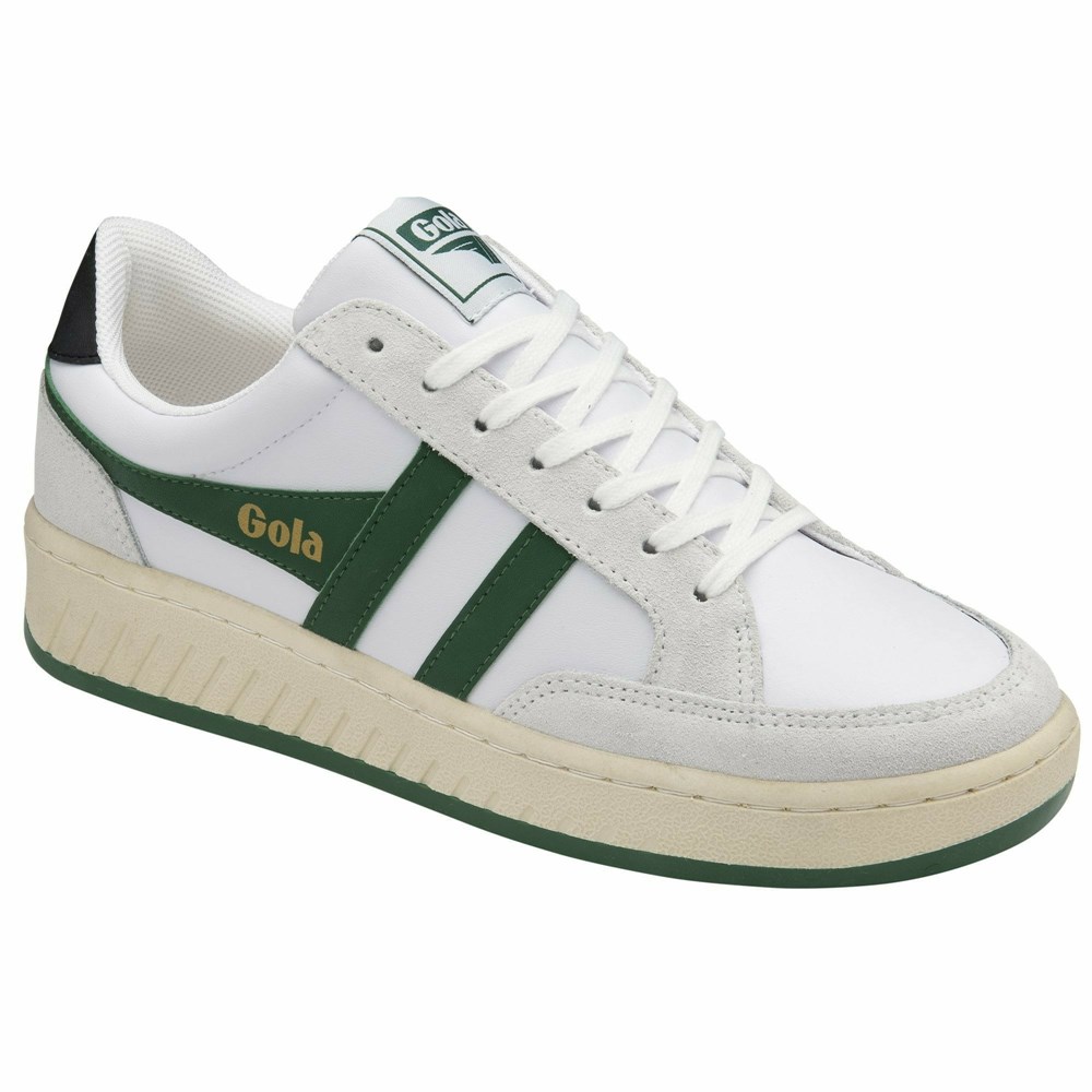 Gola Classics Superslam Men Sneakers White / Dark Green / Black | GJBARV283