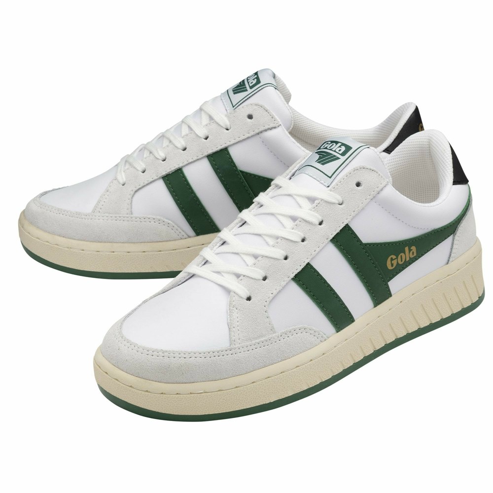 Gola Classics Superslam Men Sneakers White / Dark Green / Black | GJBARV283