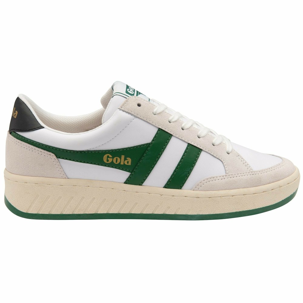 Gola Classics Superslam Men Sneakers White / Dark Green / Black | GJBARV283