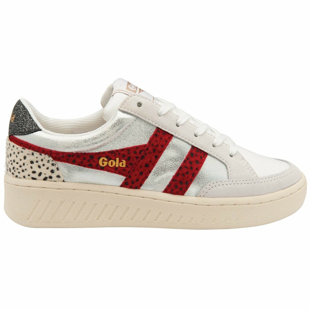 Gola Classics Superslam Women Sneakers White / Silver / Red | LJACTM136