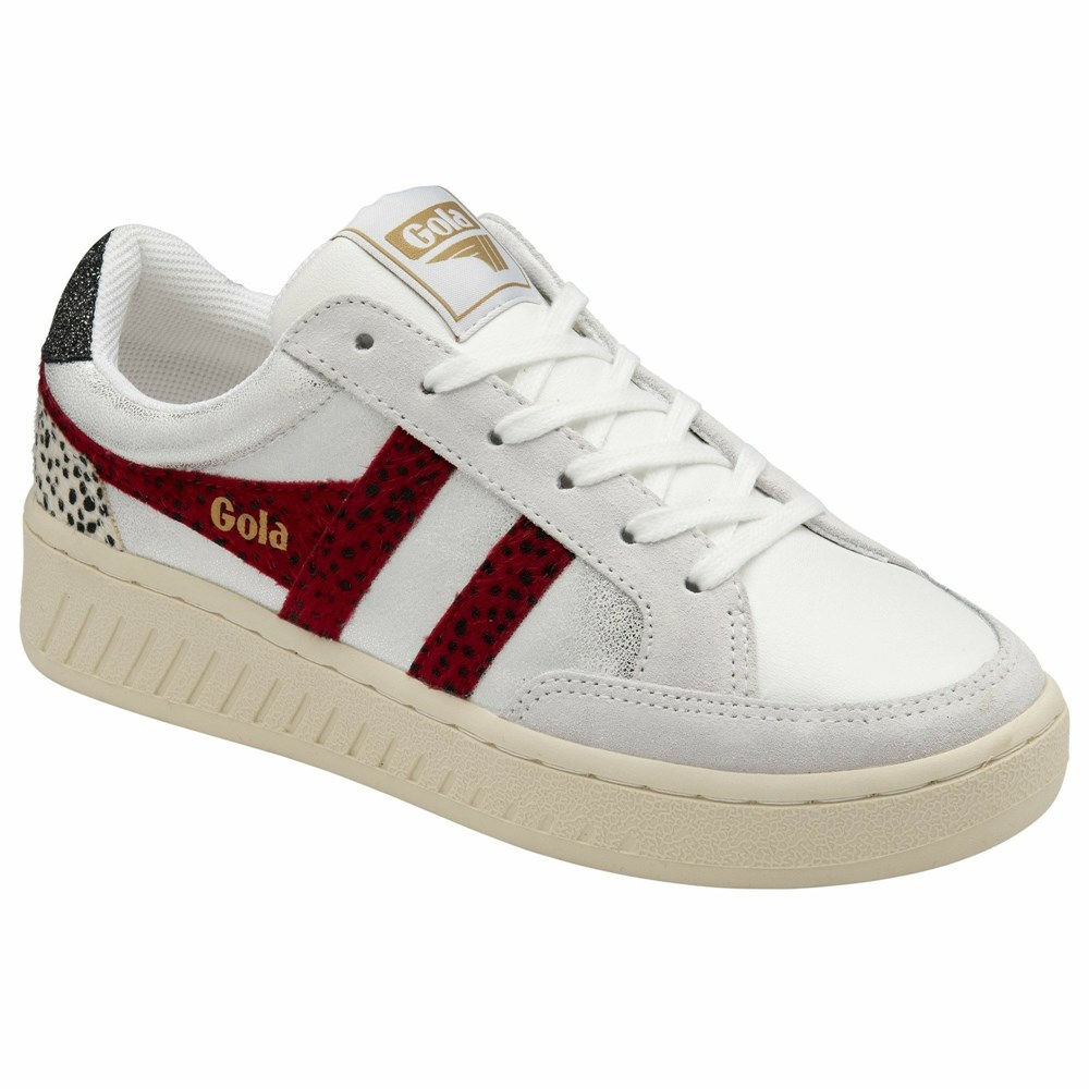 Gola Classics Superslam Women Sneakers White / Silver / Red | LJACTM136