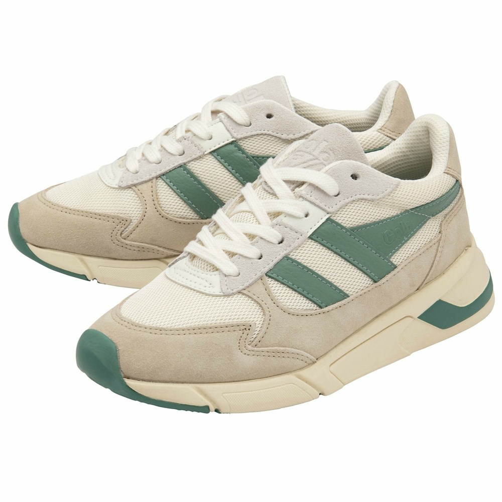 Gola Classics Tempest Women Sneakers White / Brown / Green White | JRGOKM531