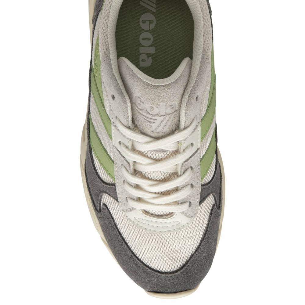 Gola Classics Tempest Women Sneakers White / Grey / Green | LDXVWC270