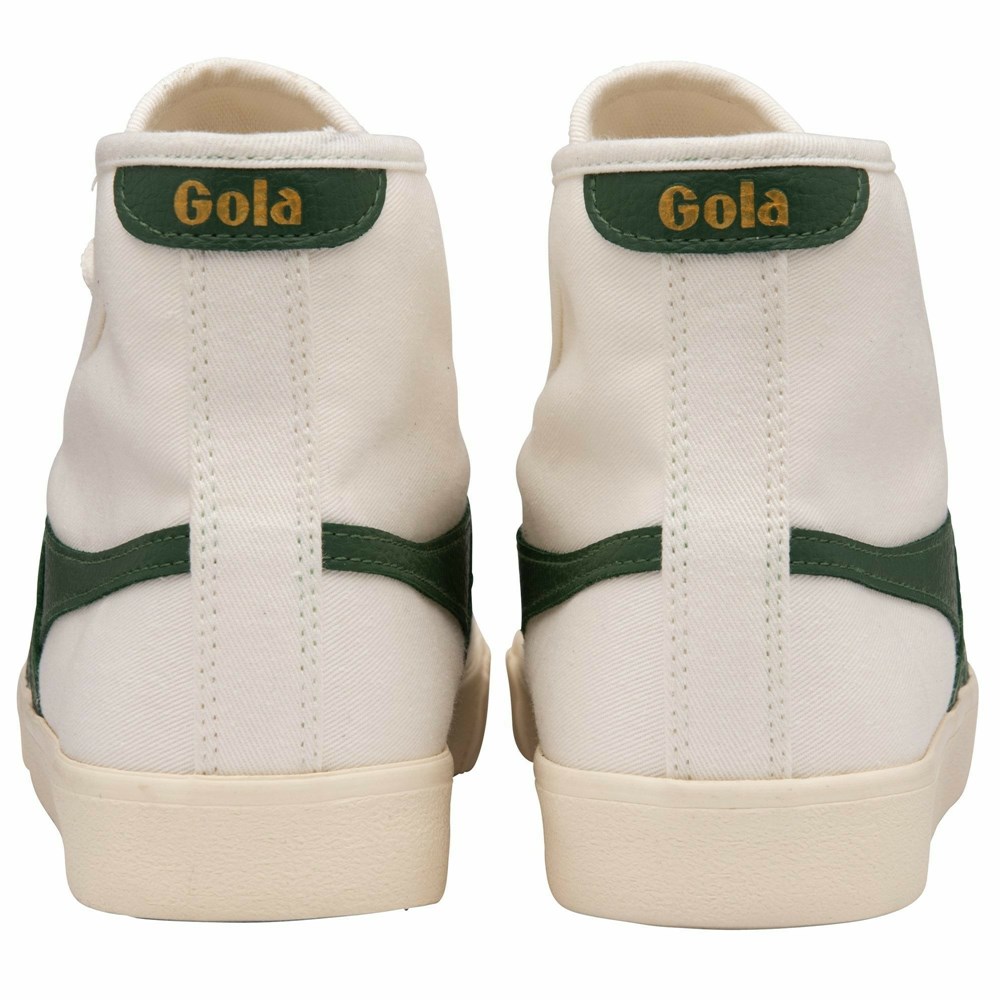 Gola Classics Tennis Mark Cox High Women Sneakers White / Dark Green | LMOTRU746