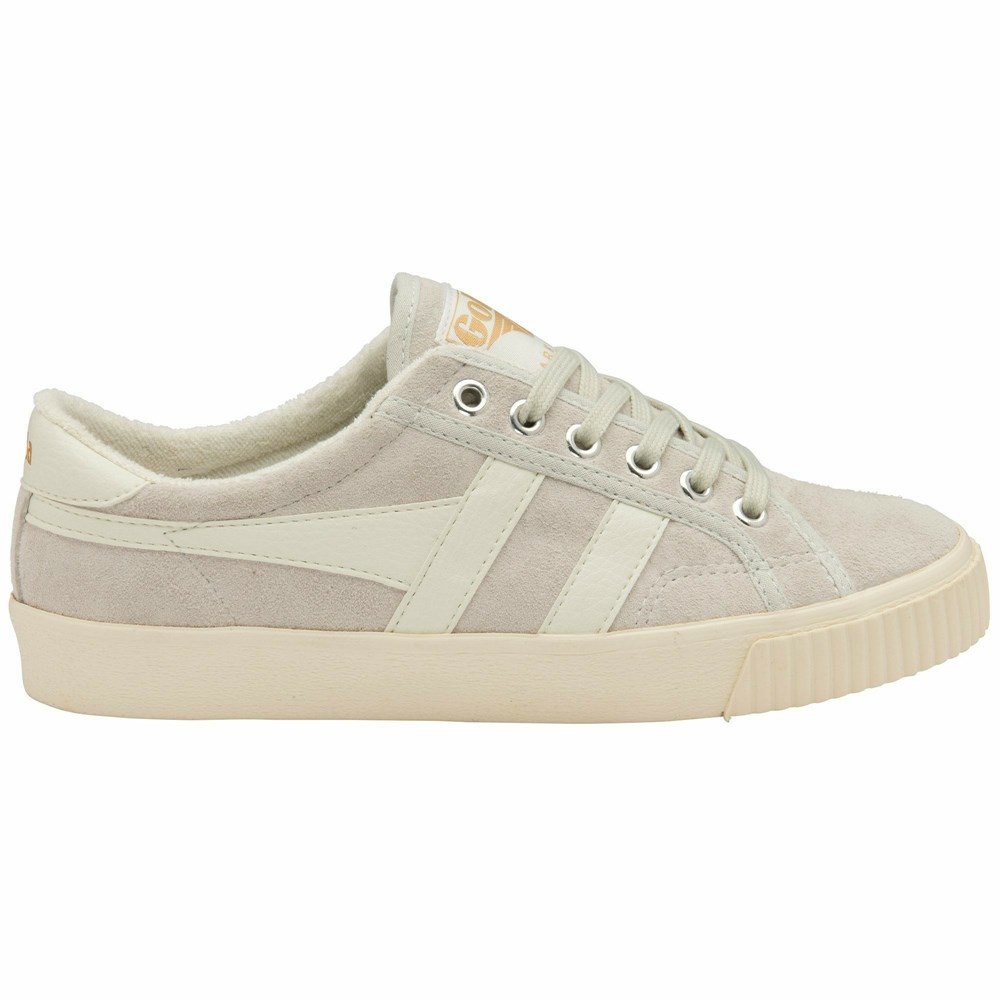 Gola Classics Tennis Mark Cox Suede Women Sneakers White / White | GHPXWR057