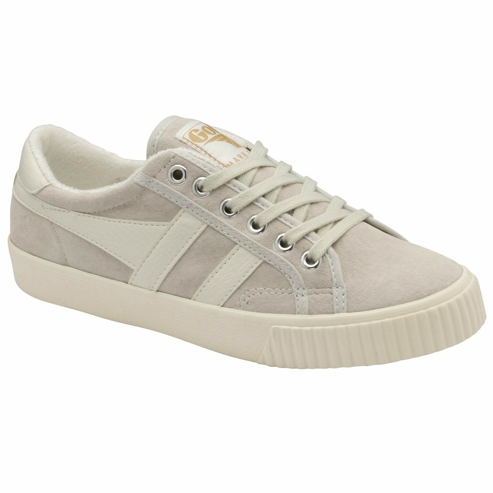 Gola Classics Tennis Mark Cox Suede Women Sneakers White / White | GHPXWR057