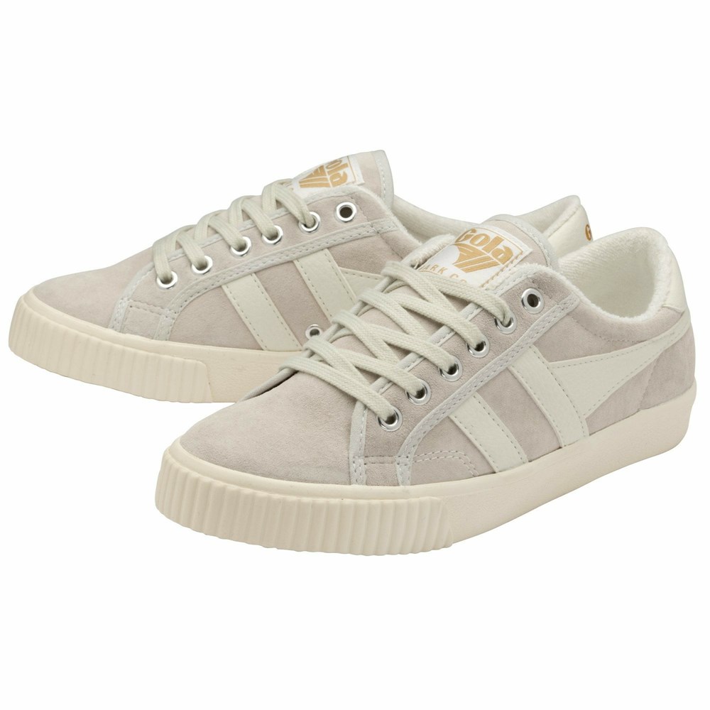 Gola Classics Tennis Mark Cox Suede Women Sneakers White / White | GHPXWR057