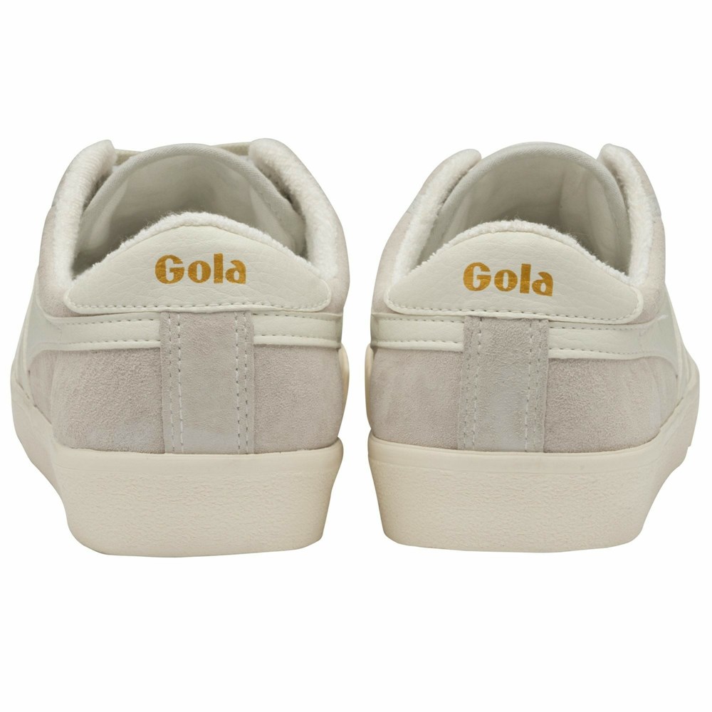 Gola Classics Tennis Mark Cox Suede Women Sneakers White / White | GHPXWR057