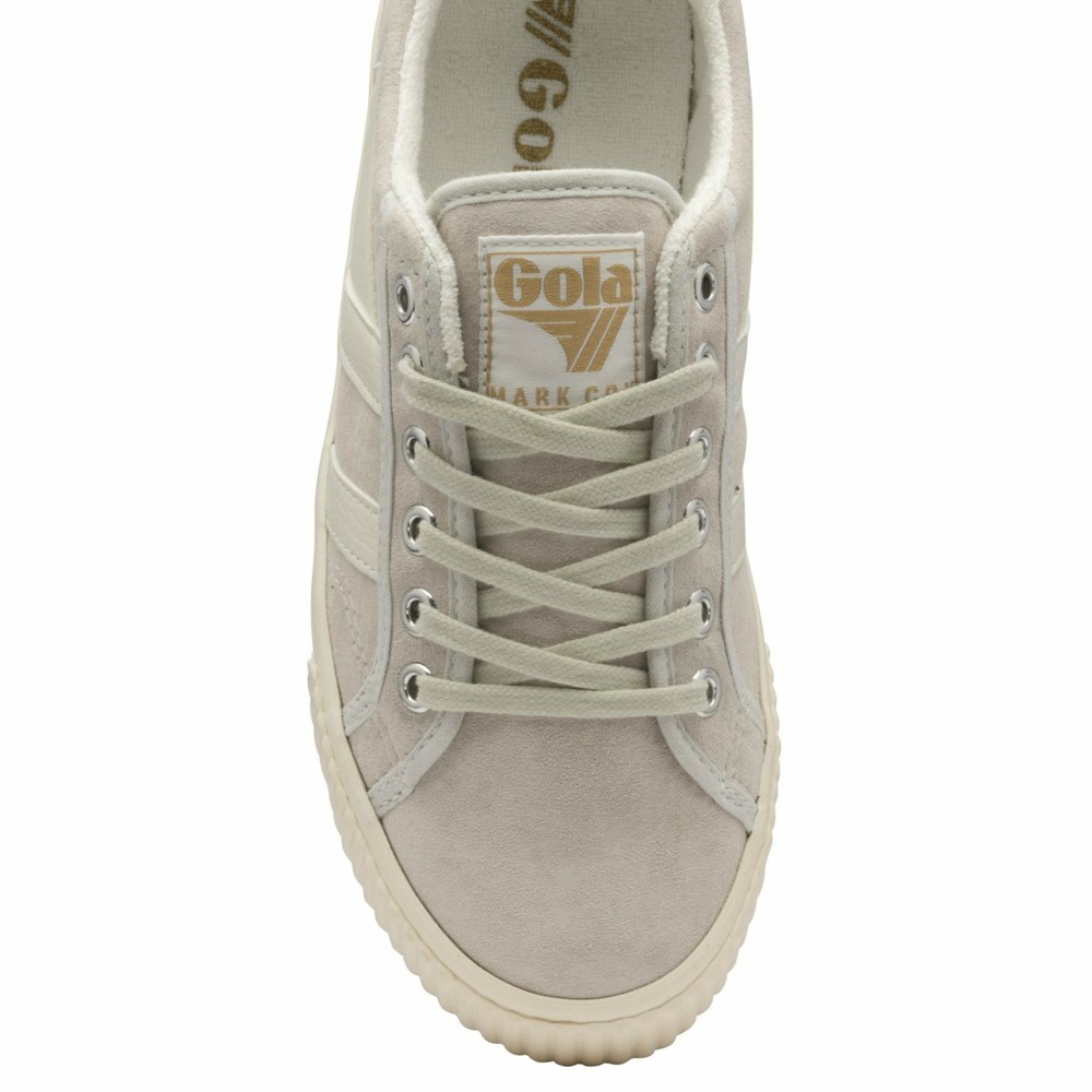 Gola Classics Tennis Mark Cox Suede Women Sneakers White / White | GHPXWR057