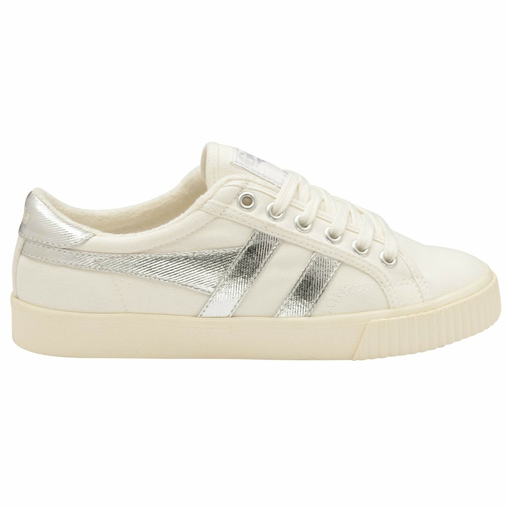 Gola Classics Tennis Mark Cox Women Sneakers White / Silver | IEKUYQ140