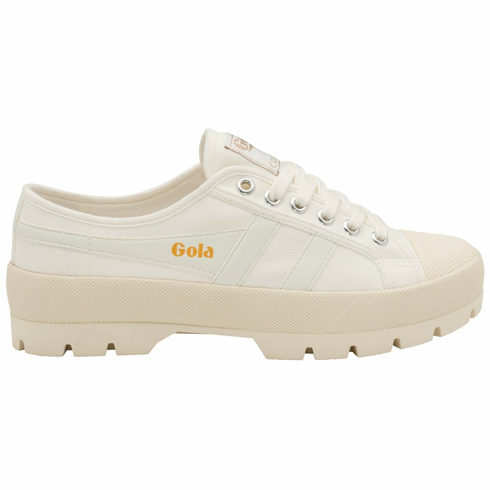 Gola Vegan Classics Coaster Peak Women Sneakers White / White | RJQBVC698