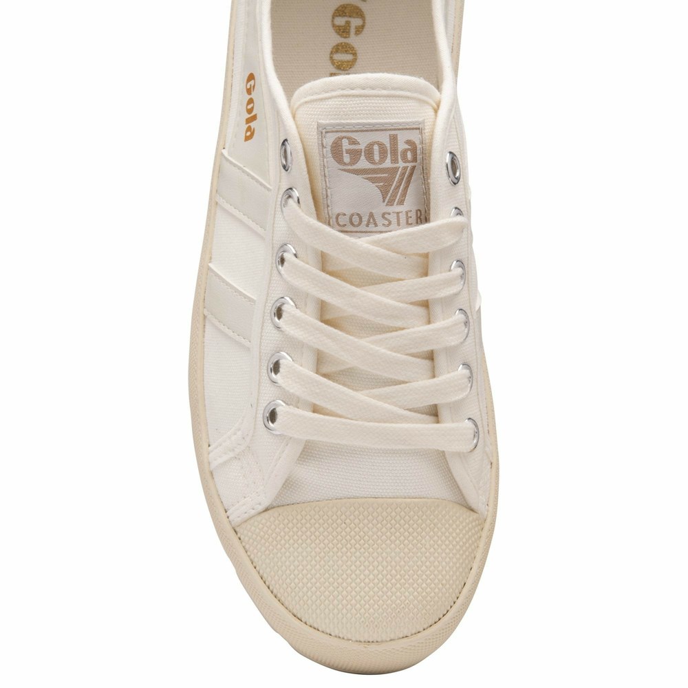 Gola Vegan Classics Coaster Peak Women Sneakers White / White | RJQBVC698