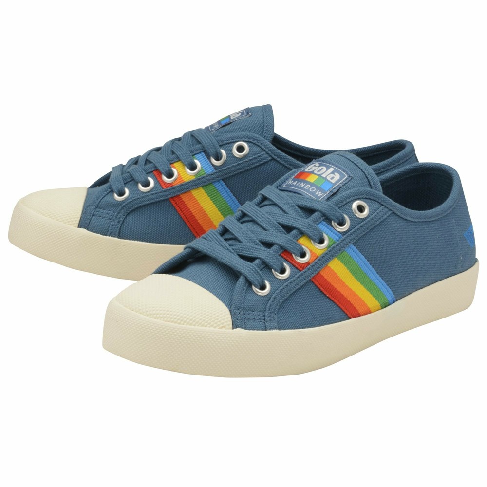 Gola Vegan Classics Coaster Rainbow Women Sneakers Multicolor | LJZPNX260