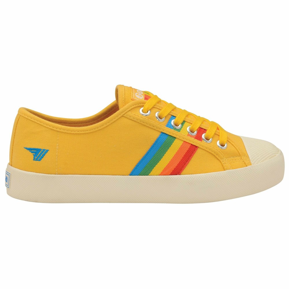 Gola Vegan Classics Coaster Rainbow Women Sneakers Orange / Multicolor | SVGDJB906