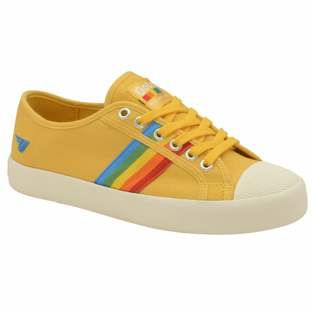 Gola Vegan Classics Coaster Rainbow Women Sneakers Orange / Multicolor | SVGDJB906