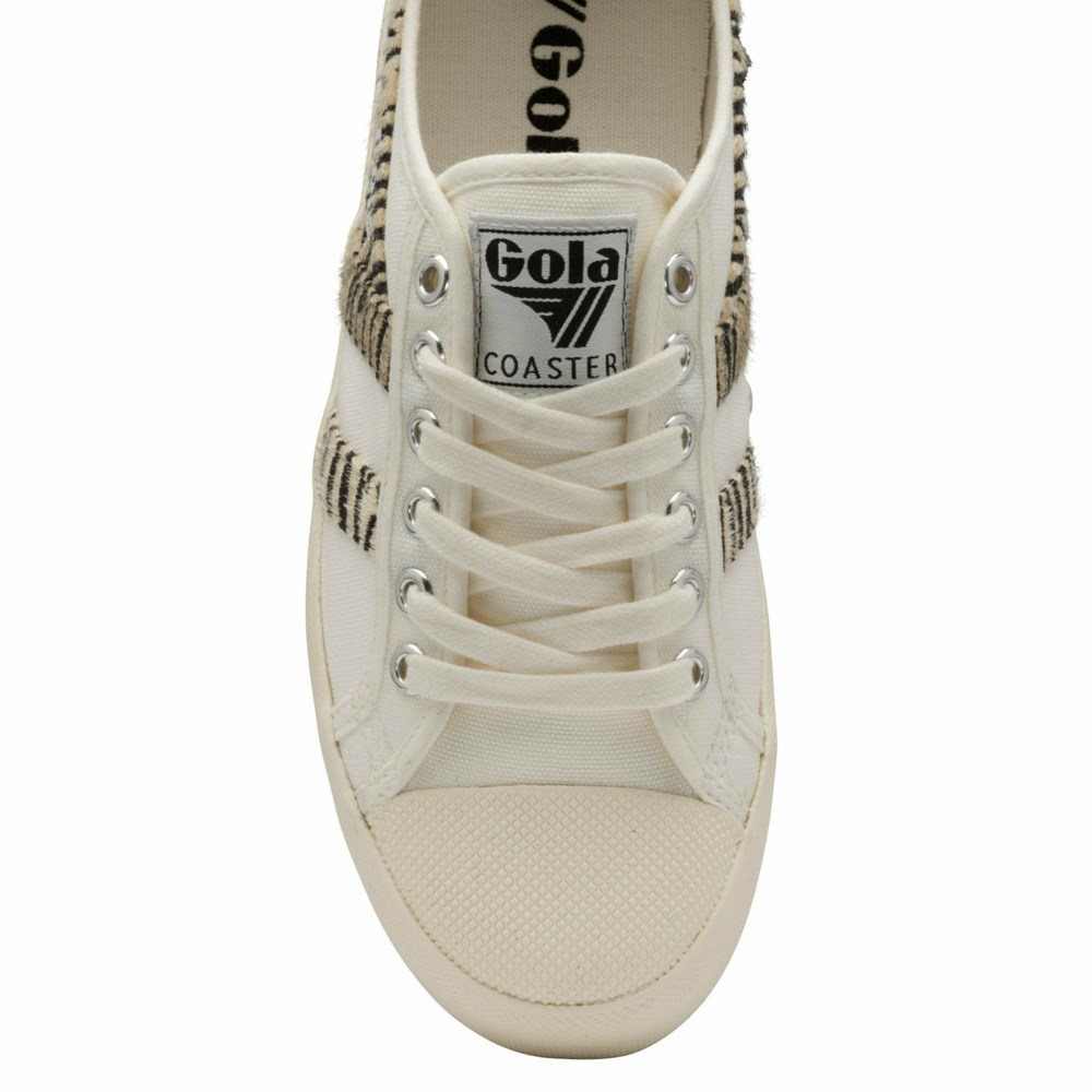 Gola Vegan Classics Coaster Safari Women Sneakers White | GAZHPK659