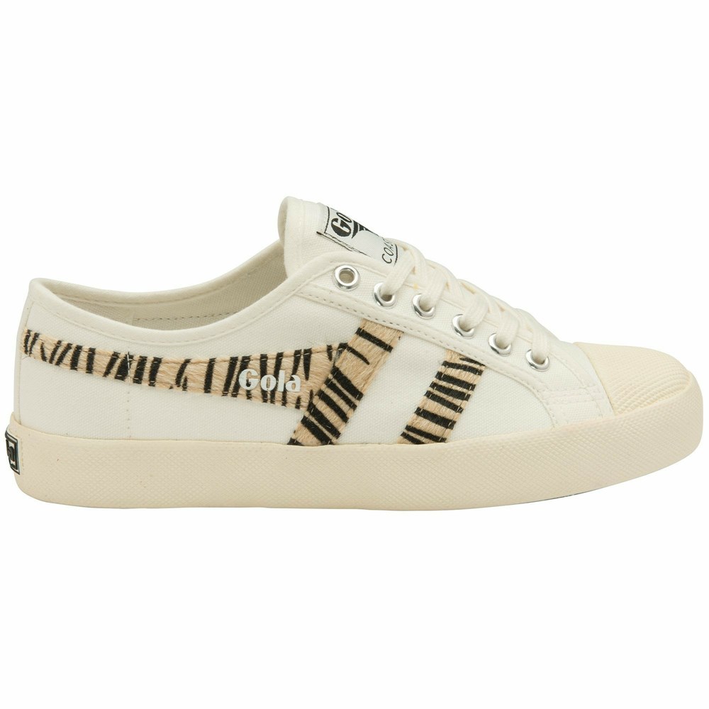 Gola Vegan Classics Coaster Safari Women Sneakers White | GAZHPK659