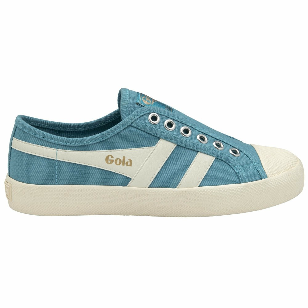 Gola Vegan Classics Coaster Slip Women Sneakers White | HFCRXT472