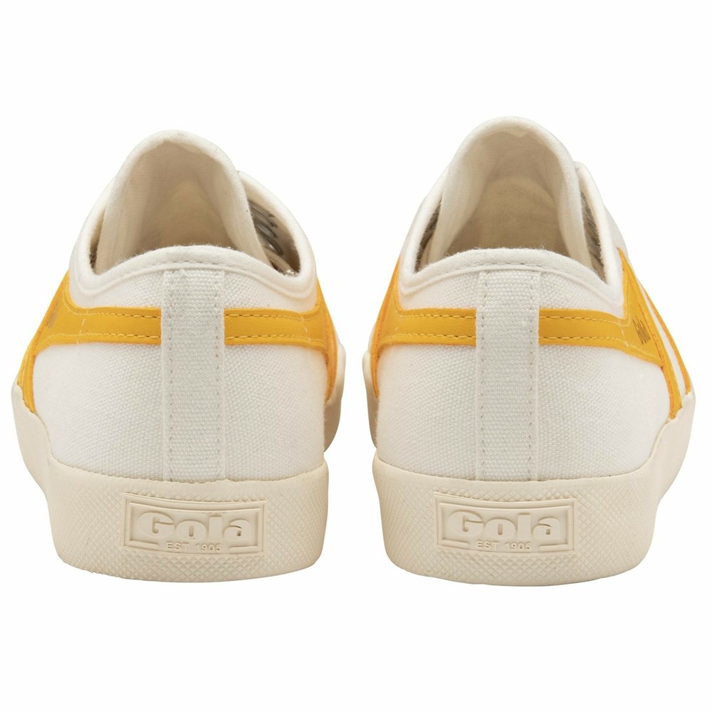 Gola Vegan Classics Coaster Slip Women Sneakers White / Orange | QSRZAJ320