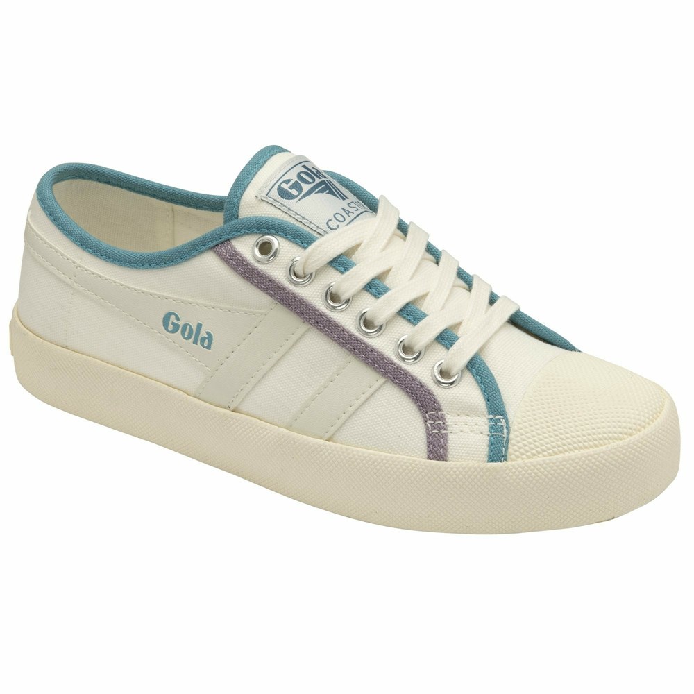 Gola Vegan Classics Coaster Smash Women Sneakers White | UZEWBT415