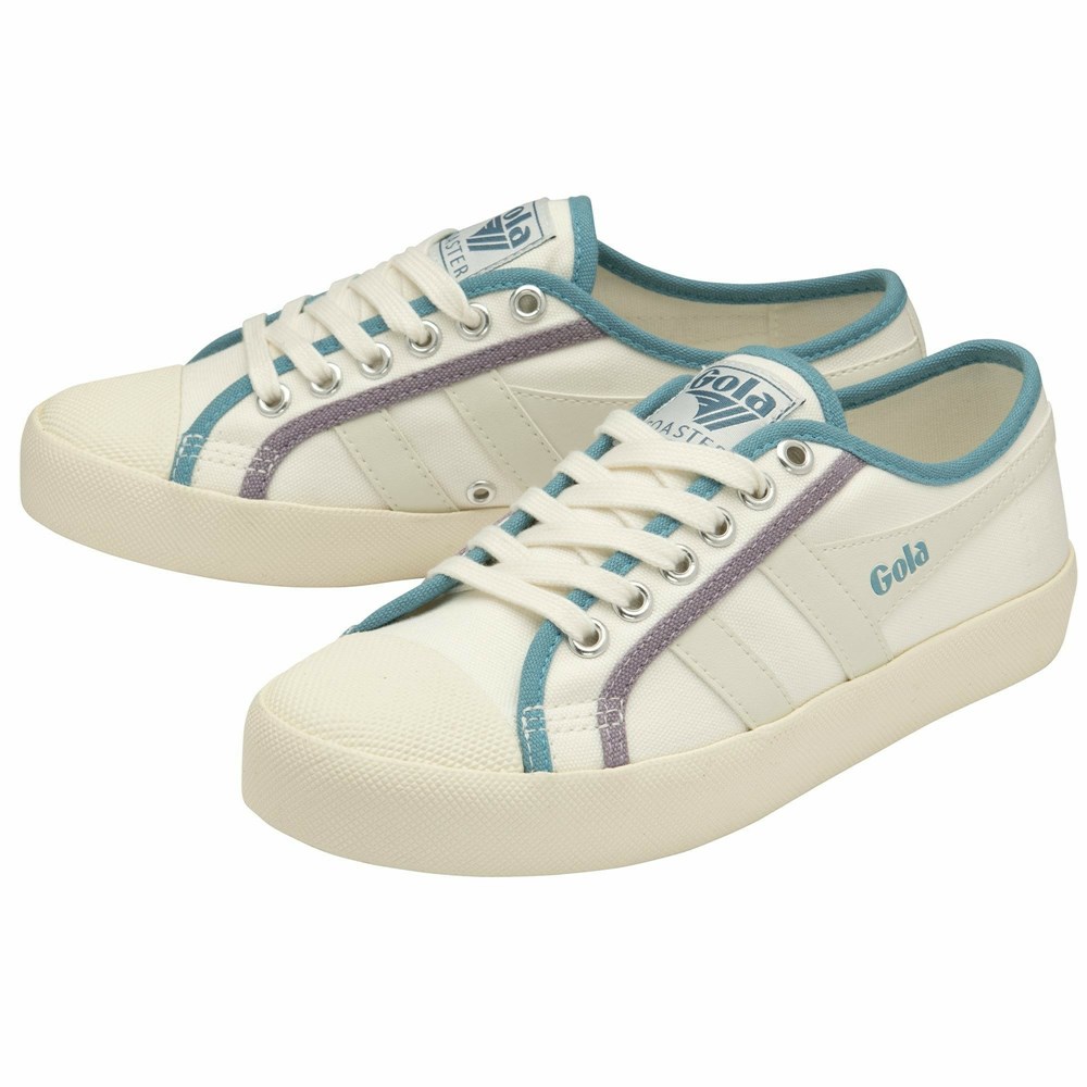 Gola Vegan Classics Coaster Smash Women Sneakers White | UZEWBT415