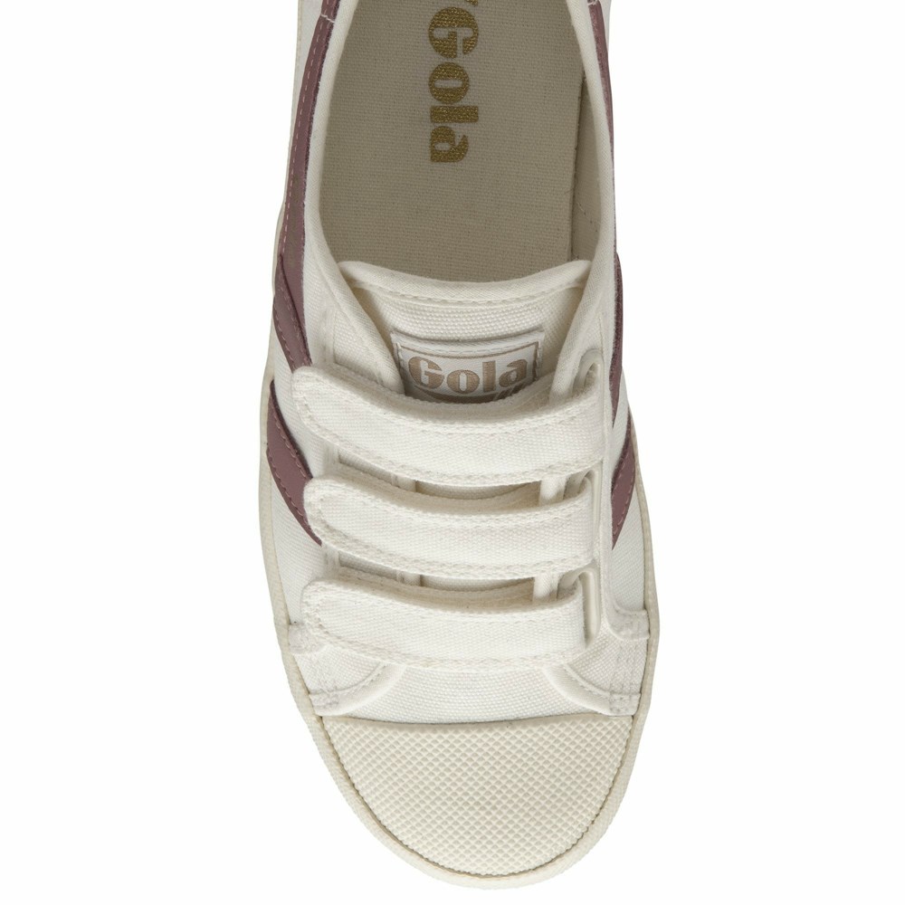 Gola Vegan Classics Coaster Strap Women Sneakers White / Rose | AHLVKG419