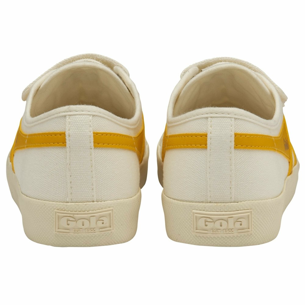 Gola Vegan Classics Coaster Strap Women Sneakers White / Orange | ULSDQW753