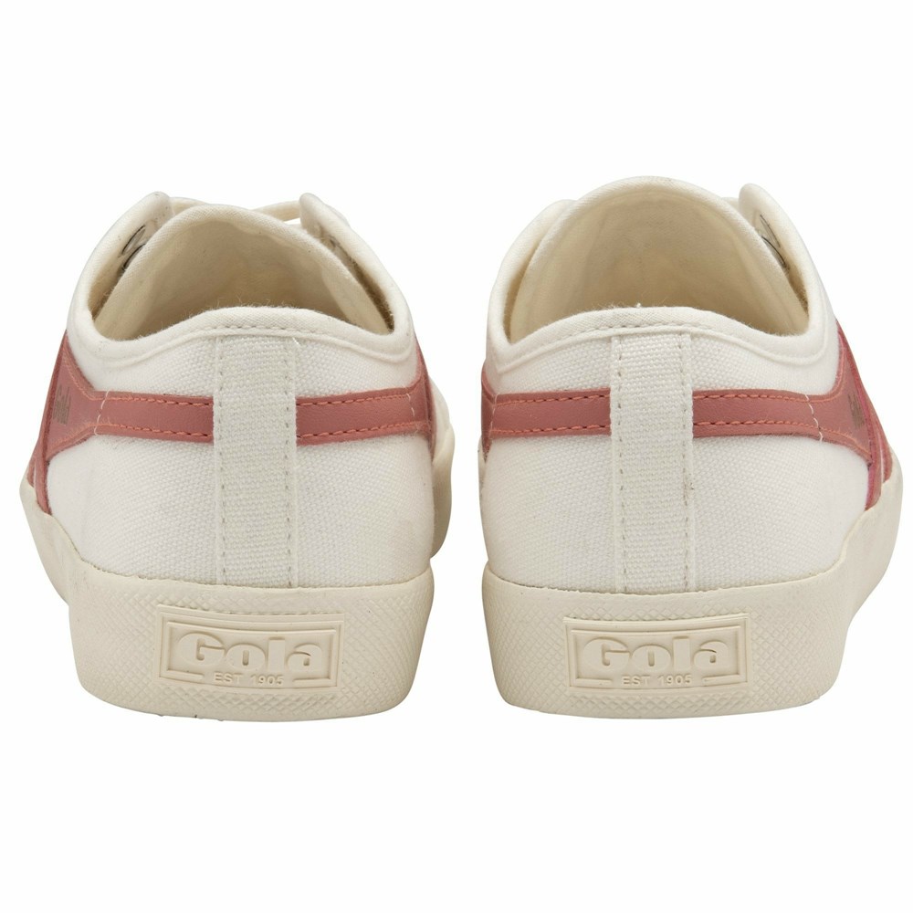 Gola Vegan Classics Coaster Women Sneakers White / Coral Pink | GDSWHY031