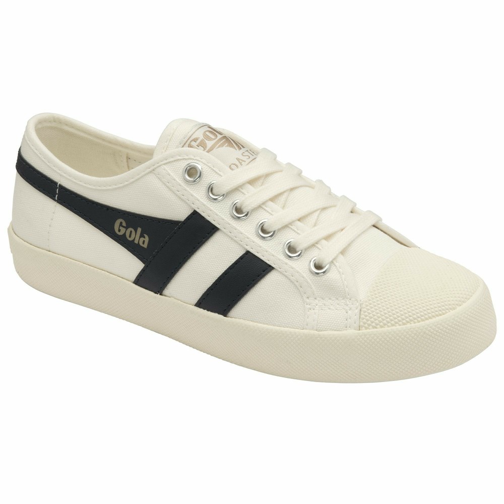 Gola Vegan Classics Coaster Women Sneakers White / Navy | JPKZVN475