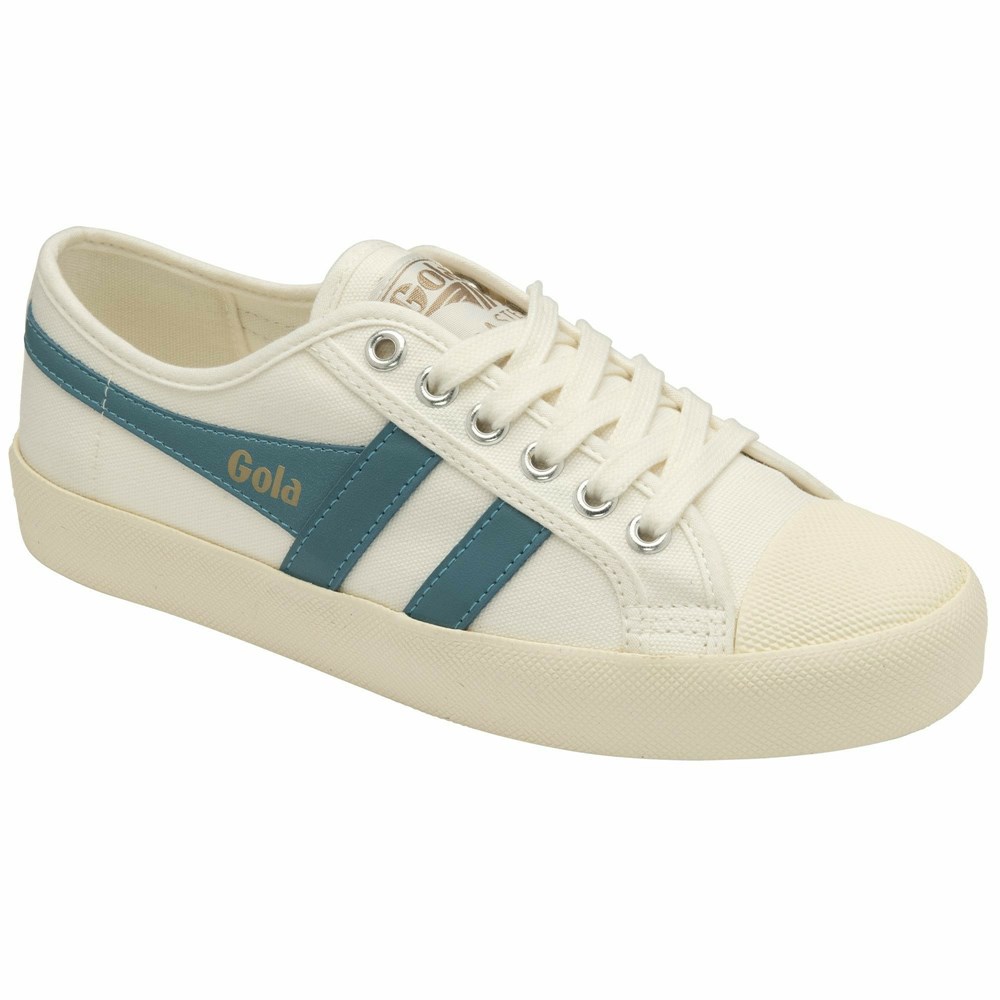 Gola Vegan Classics Coaster Women Sneakers White | DGCNJE159