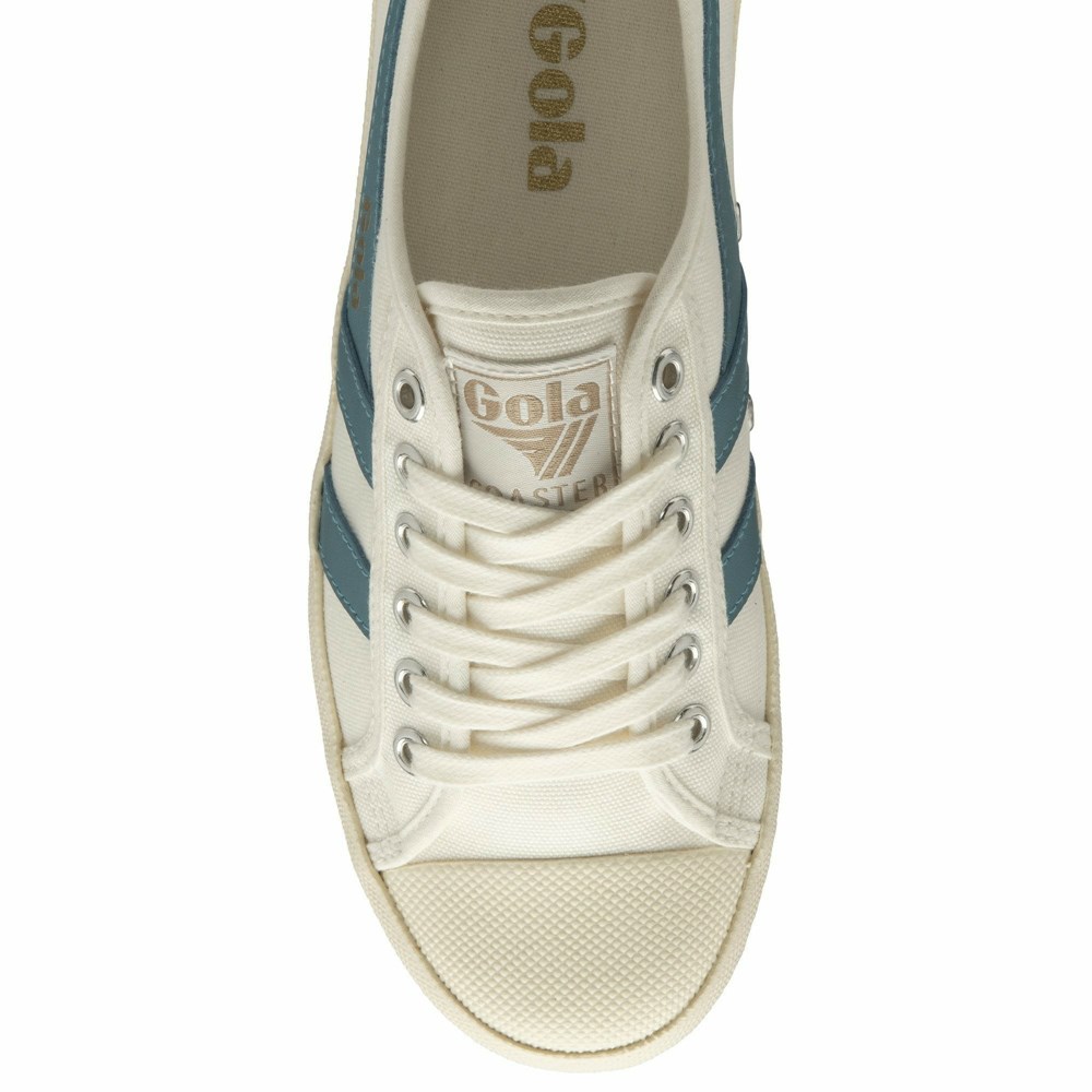 Gola Vegan Classics Coaster Women Sneakers White | DGCNJE159