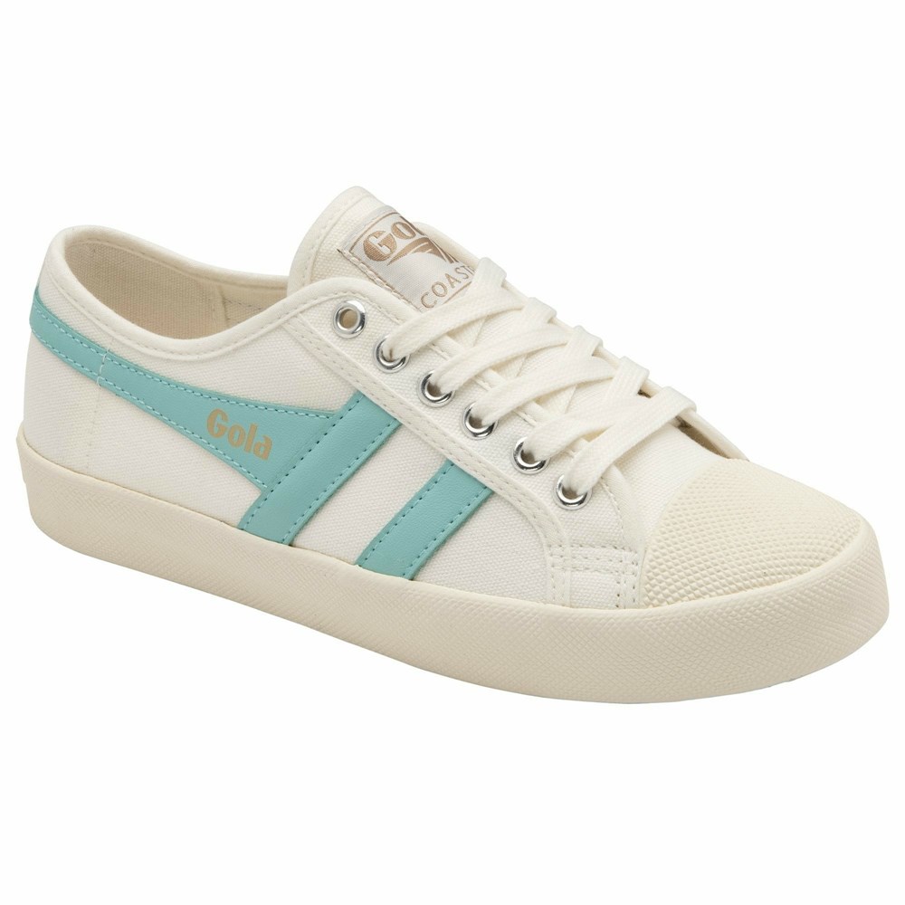 Gola Vegan Classics Coaster Women Sneakers White | KSOWHC853