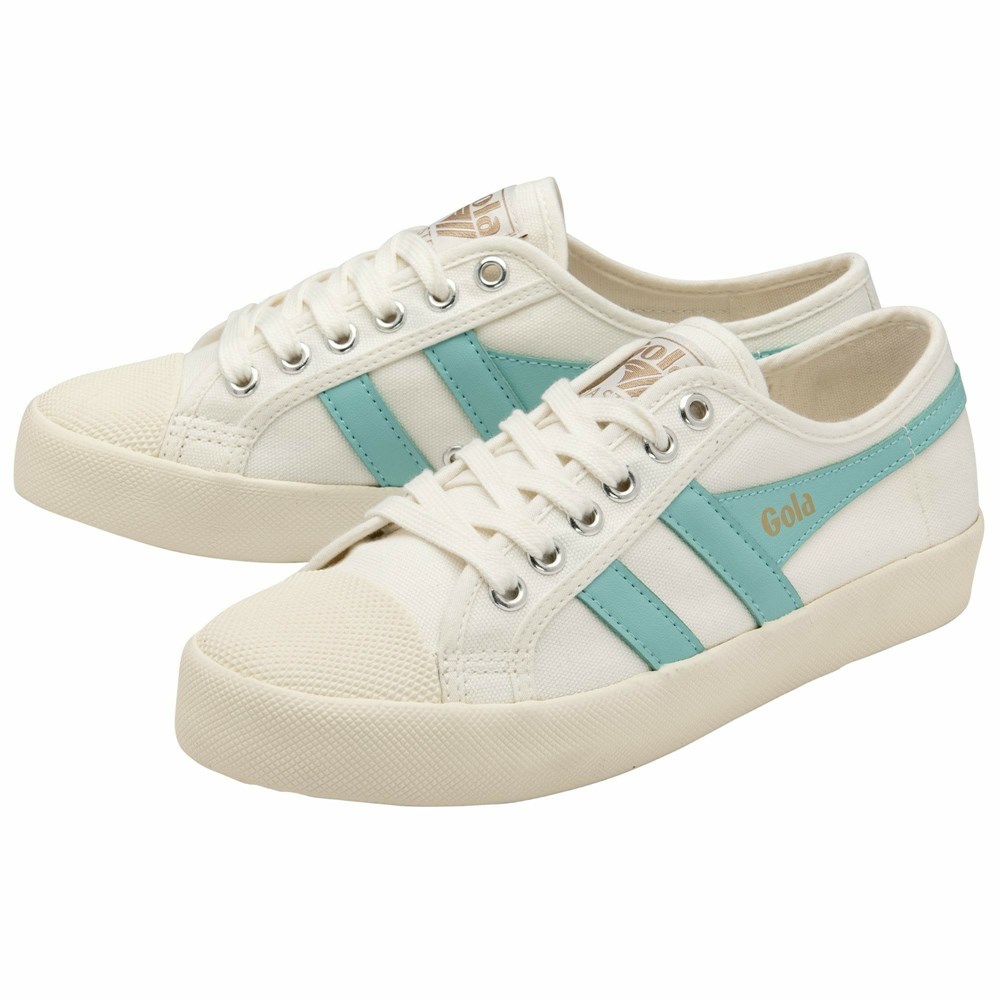 Gola Vegan Classics Coaster Women Sneakers White | KSOWHC853