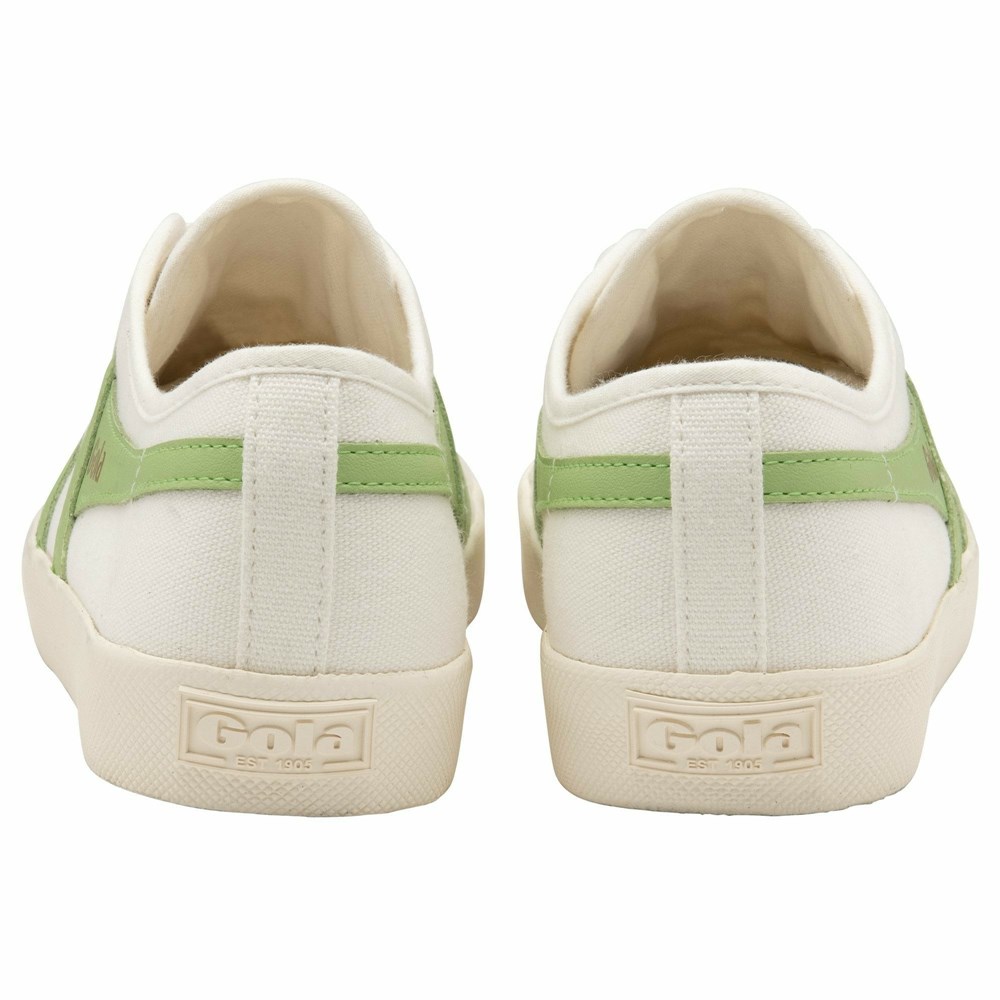 Gola Vegan Classics Coaster Women Sneakers White / Green | WYGTEI548