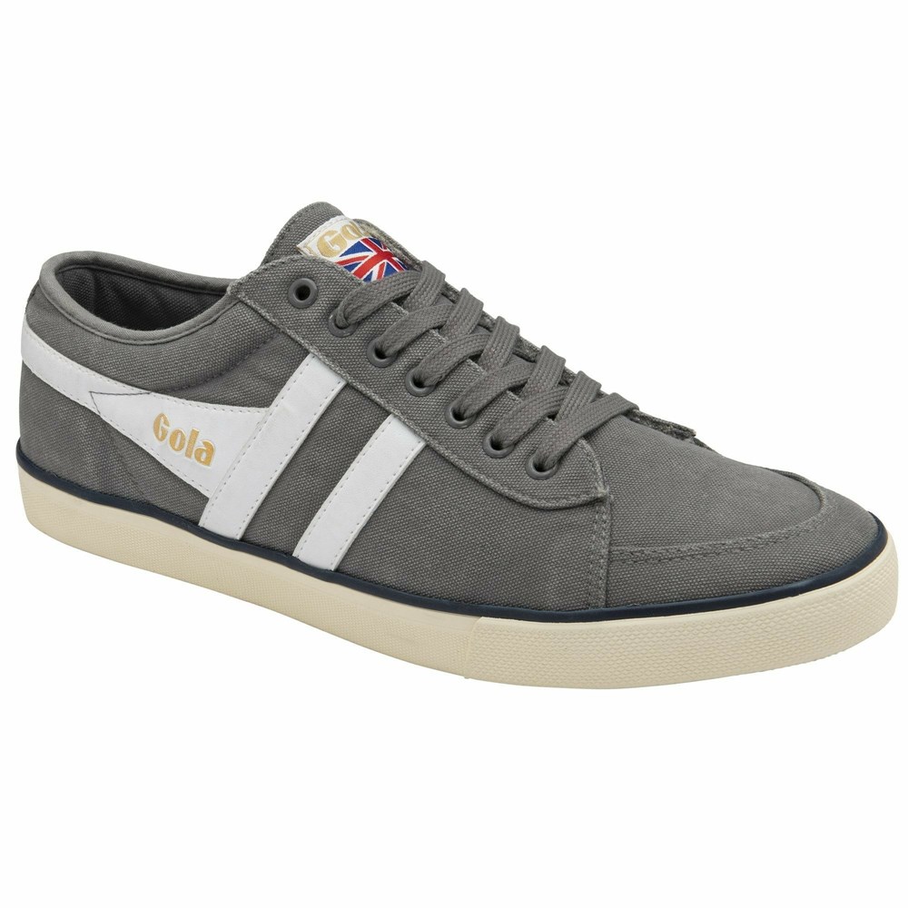 Gola Vegan Classics Comet Plimsoll Men Sneakers Grey / White / Navy | TLVNMH637