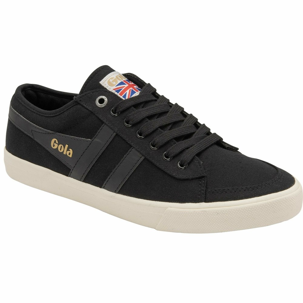 Gola Vegan Classics Comet Plimsoll Men Sneakers Black / Black / White | OBMGHI680