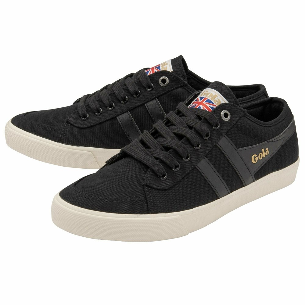 Gola Vegan Classics Comet Plimsoll Men Sneakers Black / Black / White | OBMGHI680