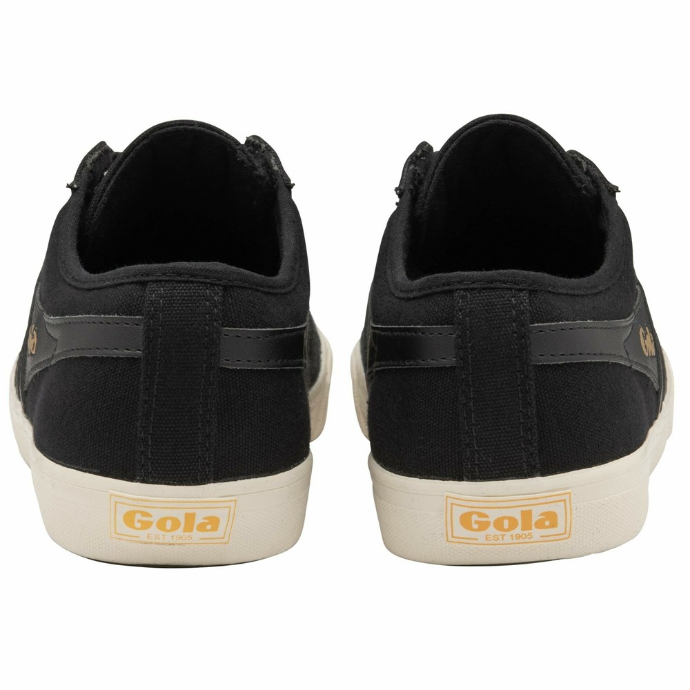 Gola Vegan Classics Comet Plimsoll Men Sneakers Black / Black / White | OBMGHI680