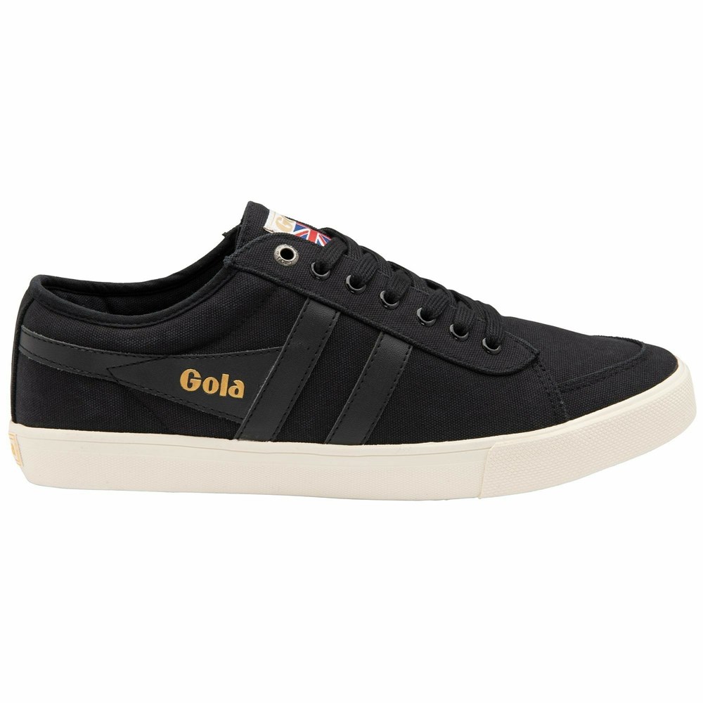 Gola Vegan Classics Comet Plimsoll Men Sneakers Black / Black / White | OBMGHI680