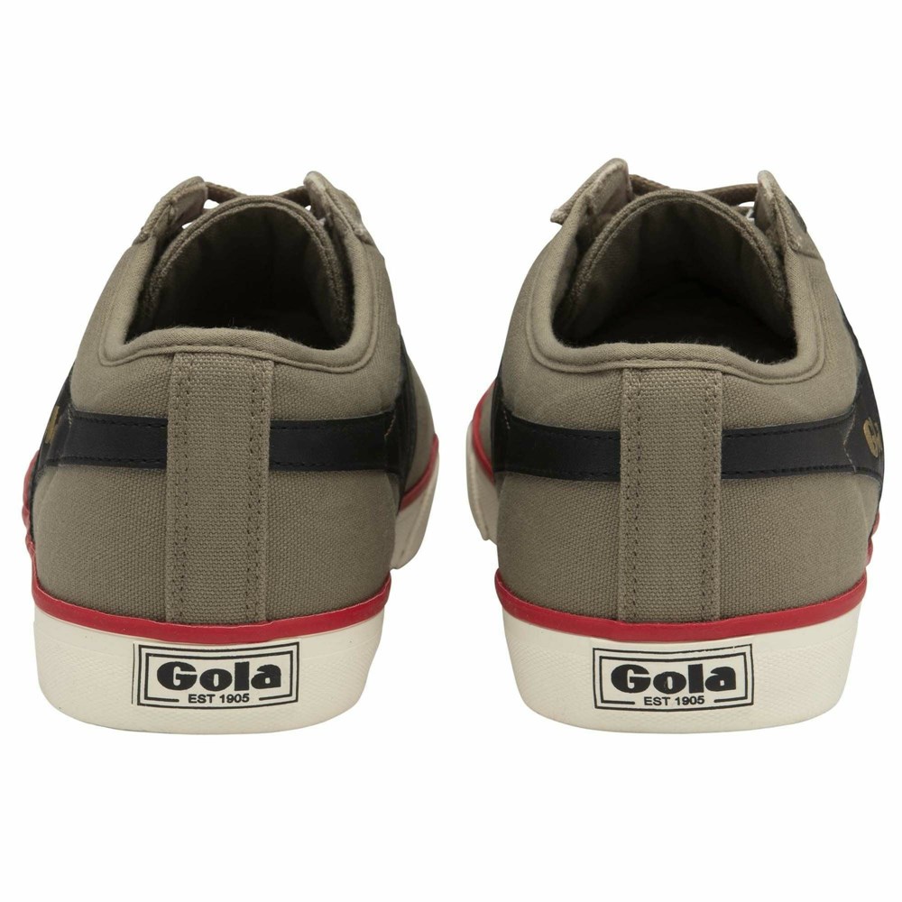 Gola Vegan Classics Comet Plimsoll Men Sneakers Black / Deep Red | BWYLRK824