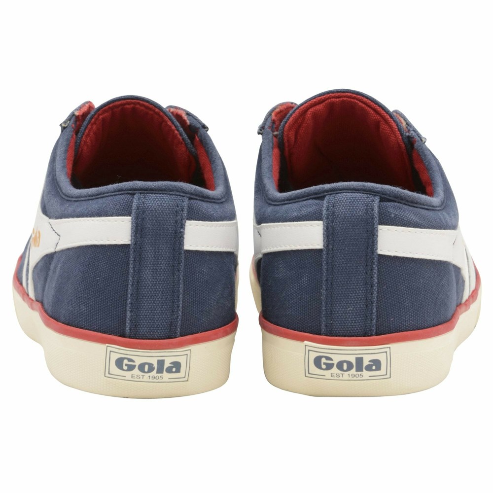 Gola Vegan Classics Comet Plimsoll Men Sneakers Navy / White | EPUQAN041