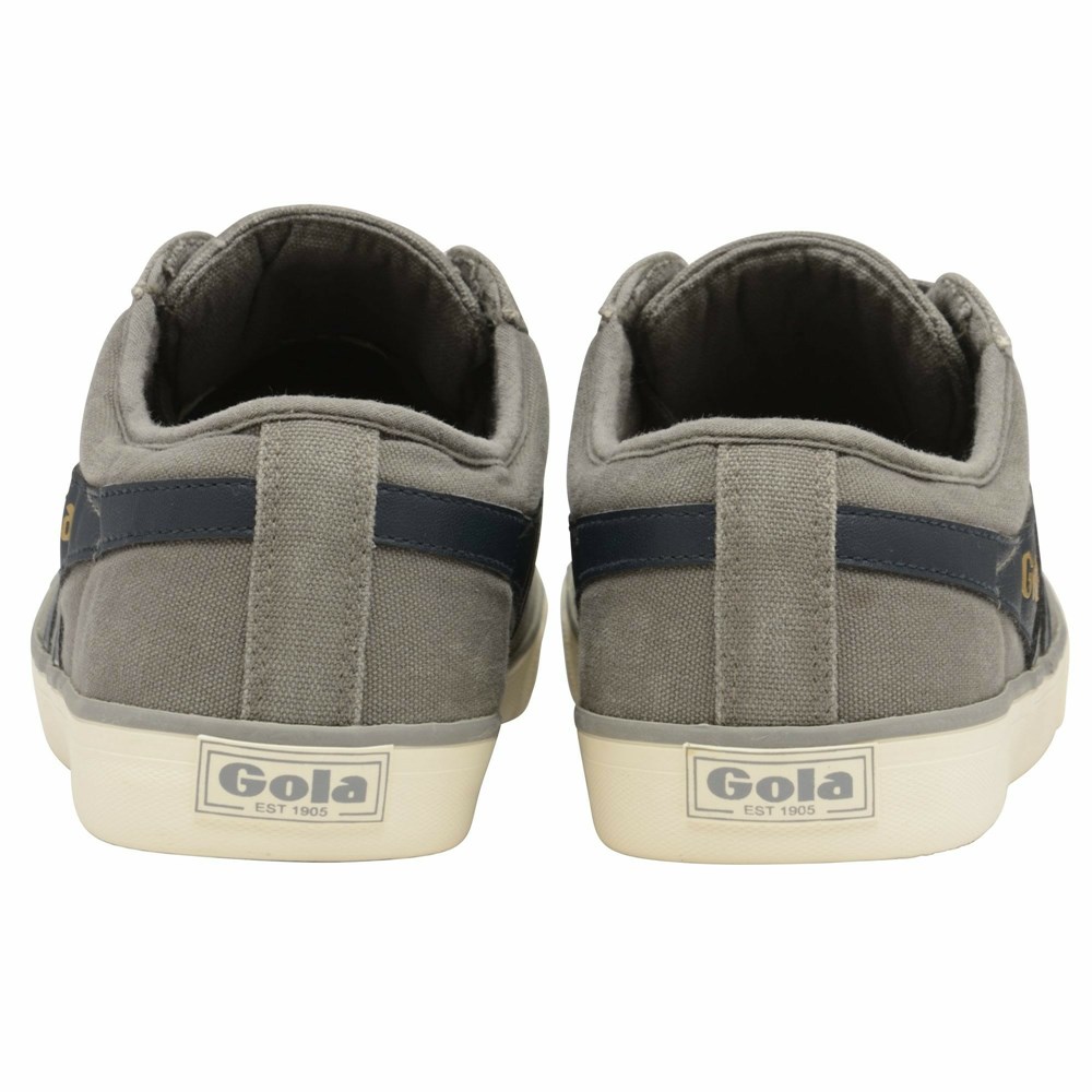 Gola Vegan Classics Comet Plimsoll Men Sneakers Grey / Navy | ICDHRJ407