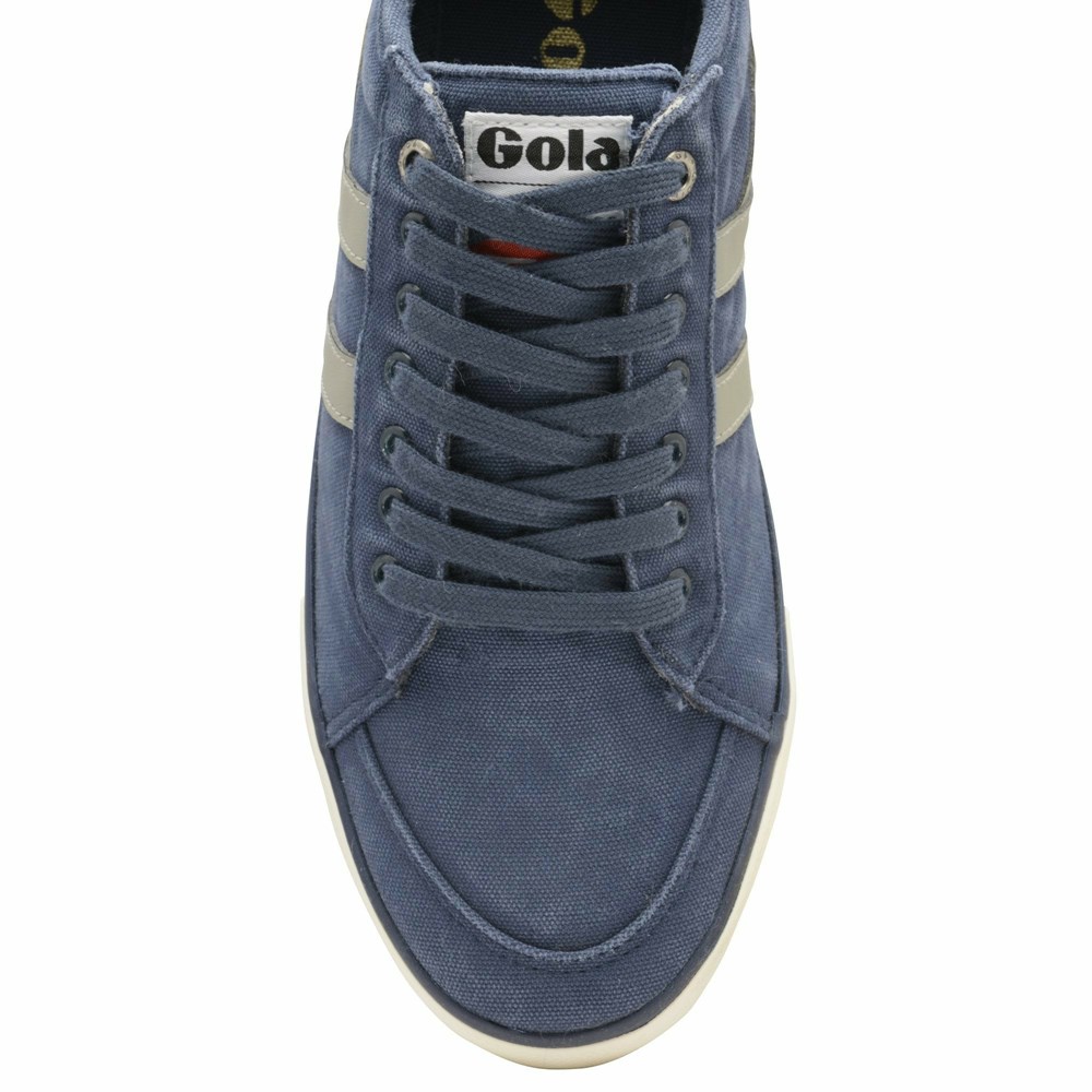 Gola Vegan Classics Comet Plimsoll Men Sneakers Navy / Light Grey | PVXFCE705