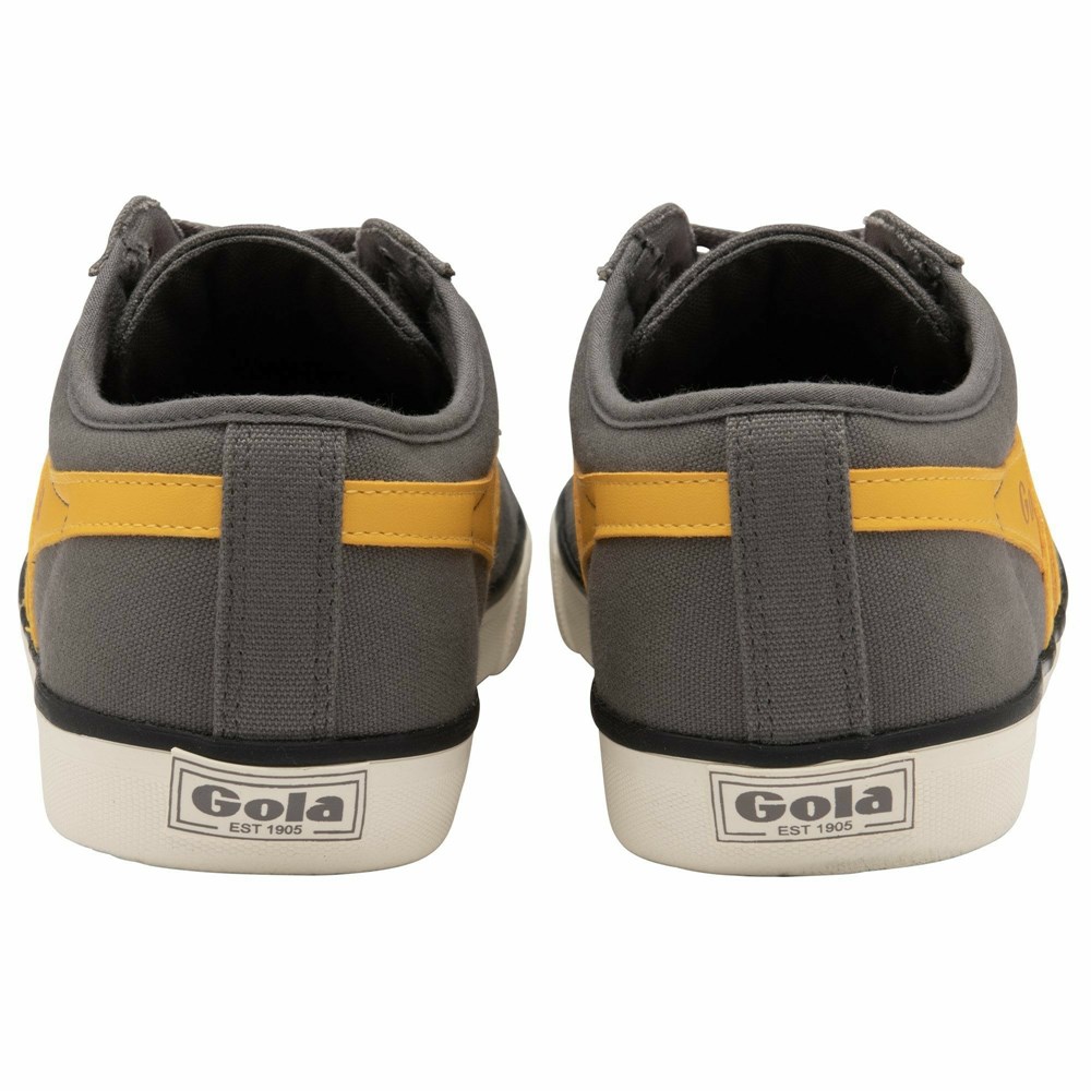 Gola Vegan Classics Comet Plimsoll Men Sneakers Grey / Orange / Black | PFBVYX693